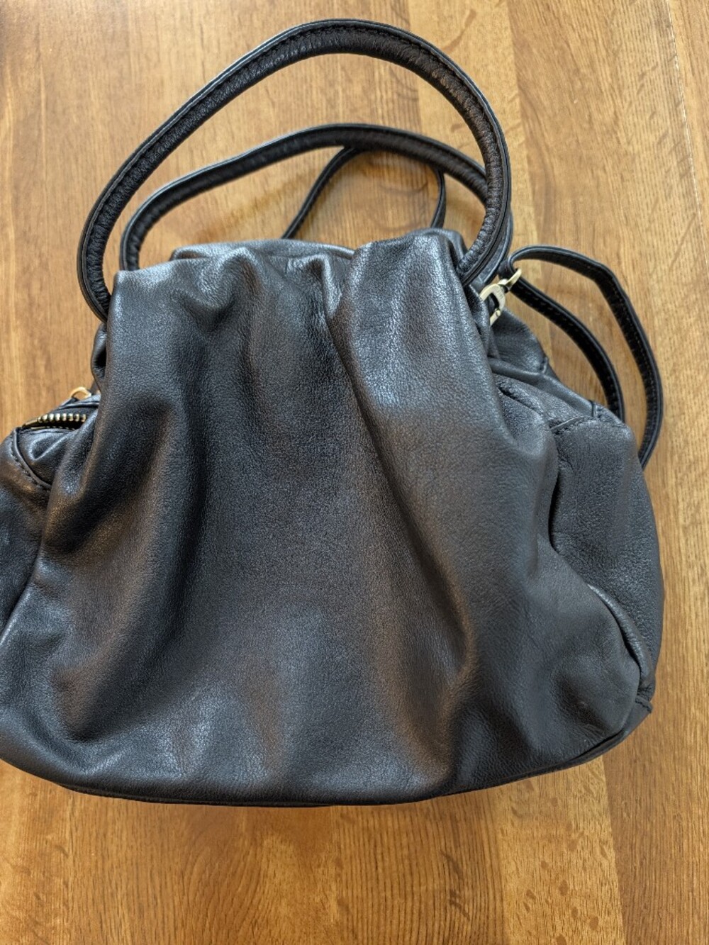 Hobo Darling Small Satchel Black Leather Shoulder/ Crossbody